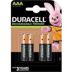 Duracell Akku - Wiederaufladbarer Standardakku Batterien & Akkus Duracell HR3-B household battery Rechargeable Nickel-Metal Hydride Batterie (2Stk. 1/2 AAA, 750mAh) Batterien Akkus