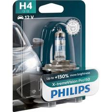Halogenpærer på tilbud Philips X-tremeVision Pro150 H4 1 stk