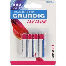 Grundig Batterijen en Opladers Grundig alkaline batterijen AAA 4x stuks