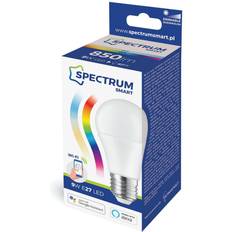 Rgb lampa led e27 Spectrum 9 Watt RGB CCT E27 Lampa, fungerer med Alexa, Google Home og Smartphones