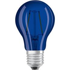 Leuchtmittel Osram 4058075434004 LED (monochrome) EEC G (A G) E-27 Pear shape 2.5 W = 15 W Blue (Ø x L) 60 mm x 105 mm 1 pc(s)