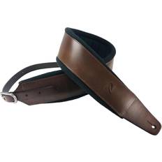 FPB02 Pro Italian Leather Guitar Strap Dark Tan