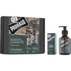 Ensemble de Soin pour Barbe Shampoings pour Barbe Proraso Coffret Duo Huile Shampooing Cyprès Vétiver