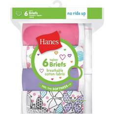 Girls - Purple Panties Hanes Girl's Breathable Cotton Briefs 6-pack