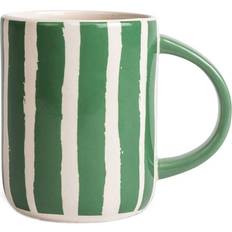 Byon A Rayas Liz 28 cl Verde-blanco Taza 28cl