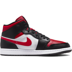 Nike Air Jordan 1 Mid - Black/White/Fire Red