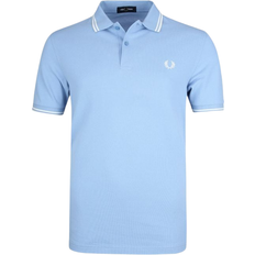 Grey - Men Polo Shirts Fred Perry Twin Tipped Polo Shirt