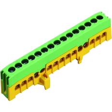 Malmbergs Jordklemme PE15-F2, 15 x 16 mm² grøn/gul