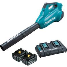 Makita 18v leaf blower Makita DUB362PT2 Twin 18v Clordless Leaf Blower With Twin Charger &amp