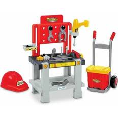 Plastique Outils de Jouet Ecoiffier Super Pack Mecanics with Workbench Sack Truck & Helmet