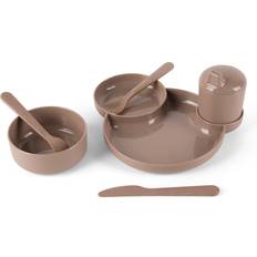 Dantoy Juguetes de cocina Dantoy vajilla infantil set de regalo TINY BIO gris/marrón