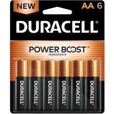 Batteries & Chargers Duracell Coppertop AA Batteries 6 Pack Alkaline Battery