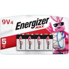 Batteries & Chargers Energizer MAX 9V Alkaline Battery, 4-Pack