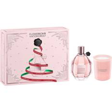 Viktor & Rolf Unisex Parfumer Viktor & Rolf FlowerBomb Christmas Edition Gavesæt 100ml EDP 70g Stearinlys