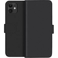 RV Plånbok i äkta läder för iPhone 13 Pro Midnight Black