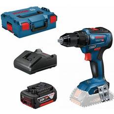 Bosch gsr 18v 55 Bosch Akku-Bohrschrauber GSR 18-55 inkl. 2 x Akku GBA 18 V 3 0 Ah Schnellladegerät GAL 18V-20 und L-Box 0615990L8A