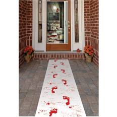 Party Decorations Beistle Bloody Footprints Halloween Decoration Runner Red/White One-Size