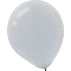 Amscan Pearlized Latex Balloons Packaged, 12'' 3/Pack, Silver, 72 Per Pack (113251.18)