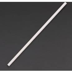 Pailles Fiesta Green Compostable Paper Straws White (Pack of 250)