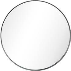 Mirrors Empire Art Direct Ultra Polished Silver 30" Round Metal Framed Wall Wall Mirror