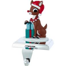 Red Figurines Kurt Adler Rudolph & Presents Christmas Holder, Multicolor Figurine