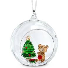 Swarovski Ball Ornament, Christmas Scene Dark Multi-color