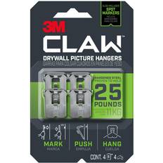 Silver Pencils 3M Claw Silver Drywall Picture Hanger 25 lb 4 pk