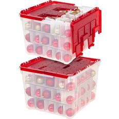 Iris Ornament in Red (2 per Pack) Storage Box