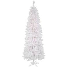 7.5 ft pre lit pencil christmas tree Vickerman 7.5-ft. Pre-Lit Sparkle White Pencil Artificial Christmas Tree