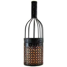 Black Wine Bottle Metal with Black
