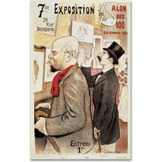 Posters Trademark Fine Art 'Poster of Paul Verlaine and Jean Moreas' Canvas Art,16x24 Poster