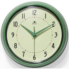 Green Wall Clocks Infinity Instruments Retro Round Green Wall Wall Clock