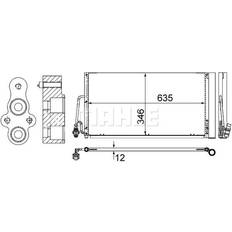 Avfuktare mini Mahle ORIGINAL Condenser MINI AC 590 000S 64536941084,64539239920,6941084 AC Condenser,Condenser, air conditioning 9239920,64536941084,64539239920