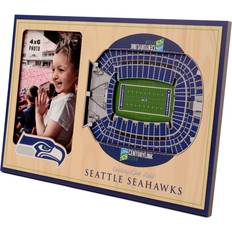 YouTheFan Brown Seattle Seahawks 3D StadiumViews Picture Frame Framed Art