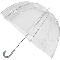Kids' Vinyl Pinch-Proof Clear Bubble Umbrella