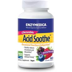 Bær Mavesundhed Enzymedica Acid Soothe Tyggetabletter Bær 60 Tabletter