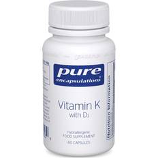 Pure Encapsulations Vitamin K with D3, 60 Capsules