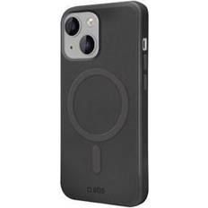 PU / Silicone Portafogli SBS Cover Mag per iPhone 14 Nero