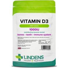 Vitamins & Supplements Lindens Vitamin D3 1000Iu Tablets 360