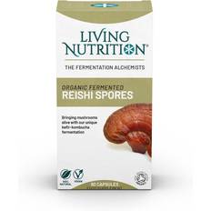 Reishi kapslar Living Nutrition Organic Fermented Reishi Spore, 60 Capsules