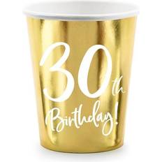 PartyDeco 30 Års Guld Kopper