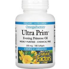 Evening primrose oil Natural Factors Ultra Prim Evening Primrose Oil 500 mg 180 Softgels 180 st
