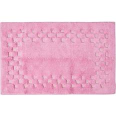 Pink Bathroom Accessories Homescapes Cotton Check Border Bath