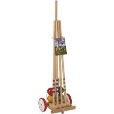 Métal Croquet Kettler Kids' Croquet Set with Trolley Cart BROWN