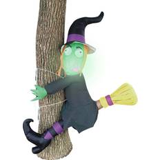 Joyin 4FT Inflatable Crashing Witch on a Tree