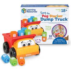 Learning Resources Tony den Peg Staplare Avfallsbil Leksaker 10-Bit Lekset