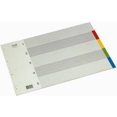 Kontorartikler Bantex Faneblade Strong-Line® 5-delt, plast, A3, tværformat