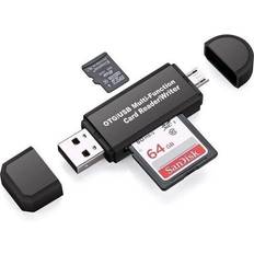 Micro-USB Hukommelseskortlæser 24.se 4 in 1 Memory Card Reader