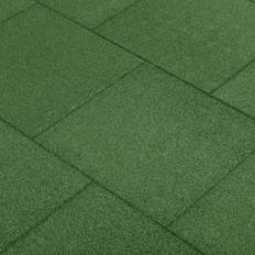 Anti-vermoeidheidsmatten vidaXL Valtegels 6 st 50x50x3 cm Rubber Groen