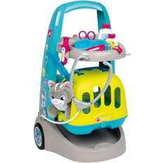 Jouets de Docteur Smoby chariot vétérinaire peluche chaton incluse des 3 ans